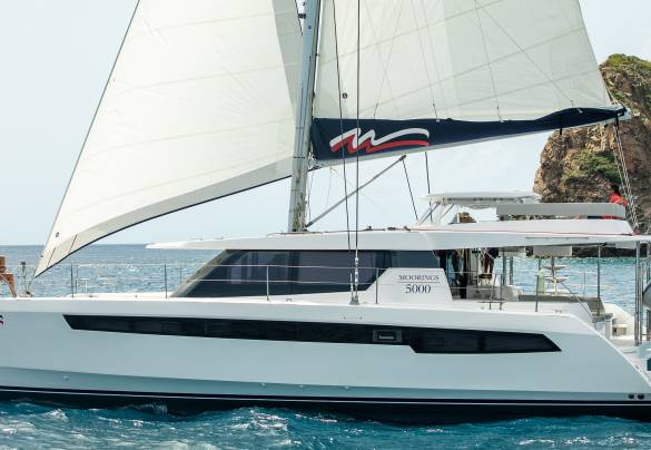 Moorings 5000 underway