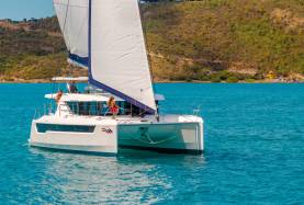 Sailing in the BVI.