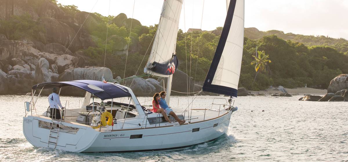 skippered charter on monohull in the BVI