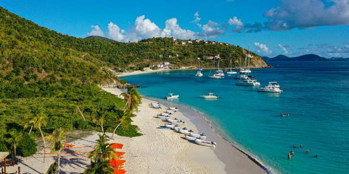 White Bay beach on Jost van Dyke in the BVI