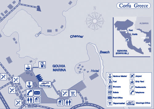 Corfu map