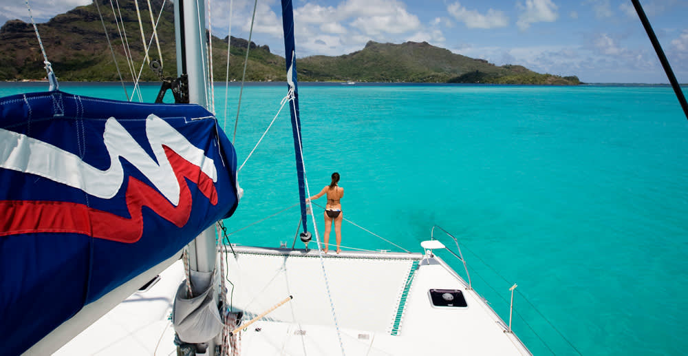 Sailing in Tahiti