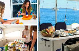 Guests enjoying food provisioning service