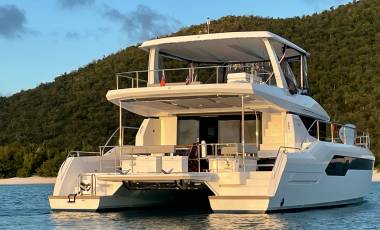 Transom of the Moorings 534 PC