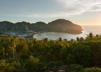 Sunset over Thailand beach