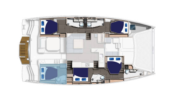 Moorings Crewed 5000 Layout