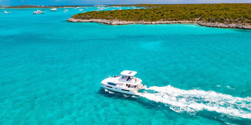 Moorings power catamaran in the Bahamas