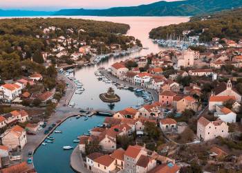 Vrboska Town on the Island of Hvar in Croatia